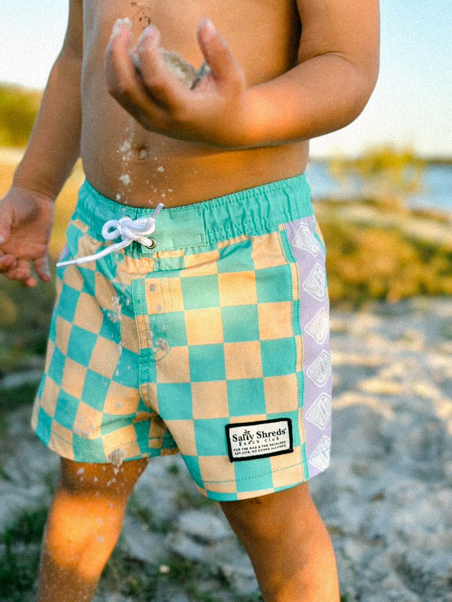SUMMER CHECK SEEKER BOARD SHORT BOYS