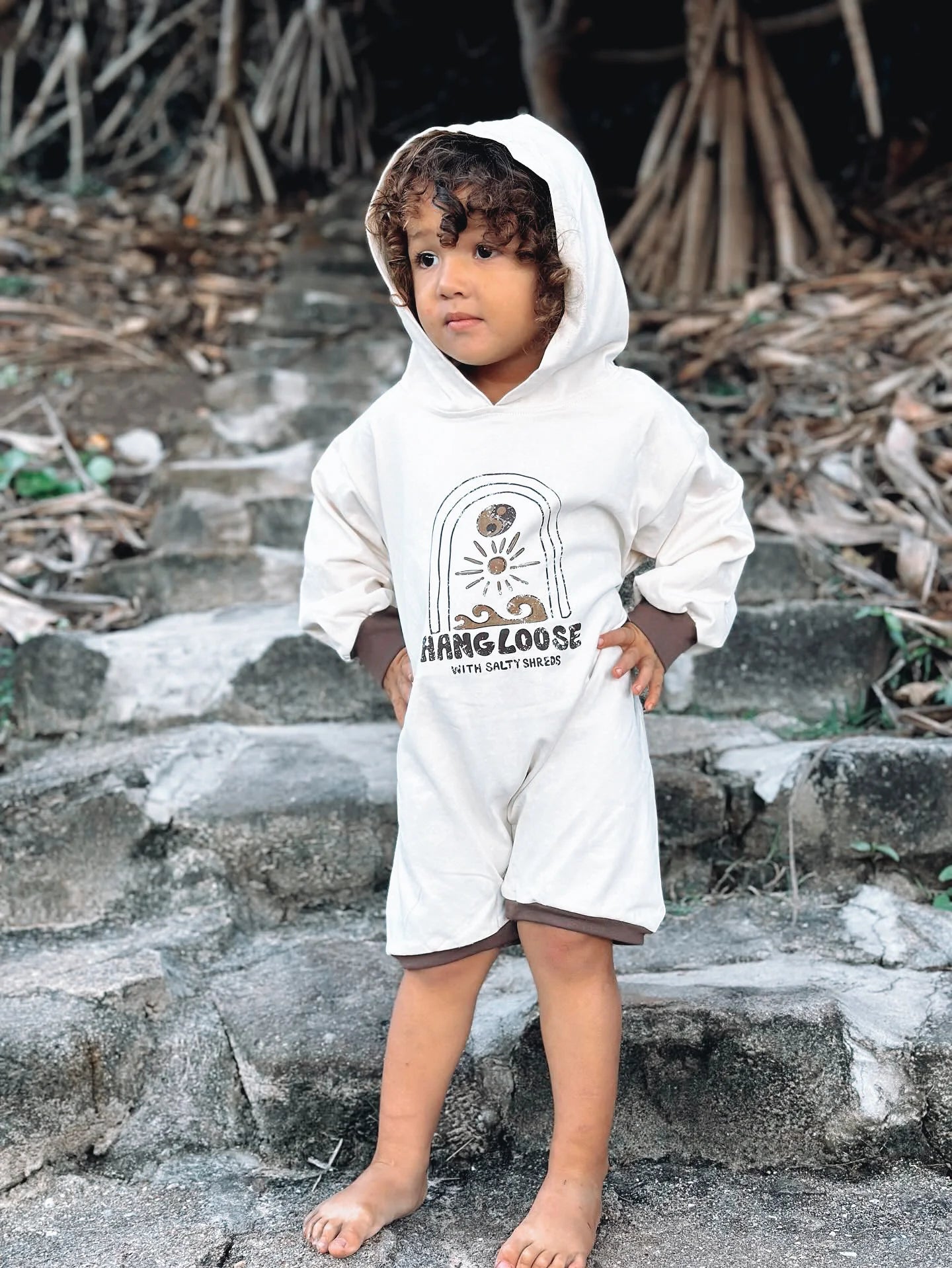 BAGGY HODDED JUMPSUIT HANG LOOSE VINTAGE
