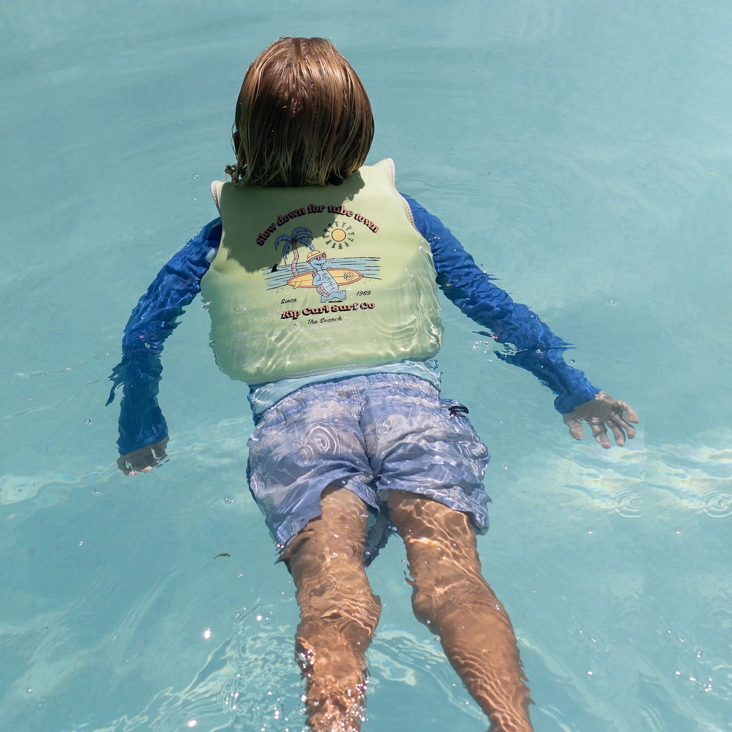 SWIM VEST SHRED TURTLE AQUA