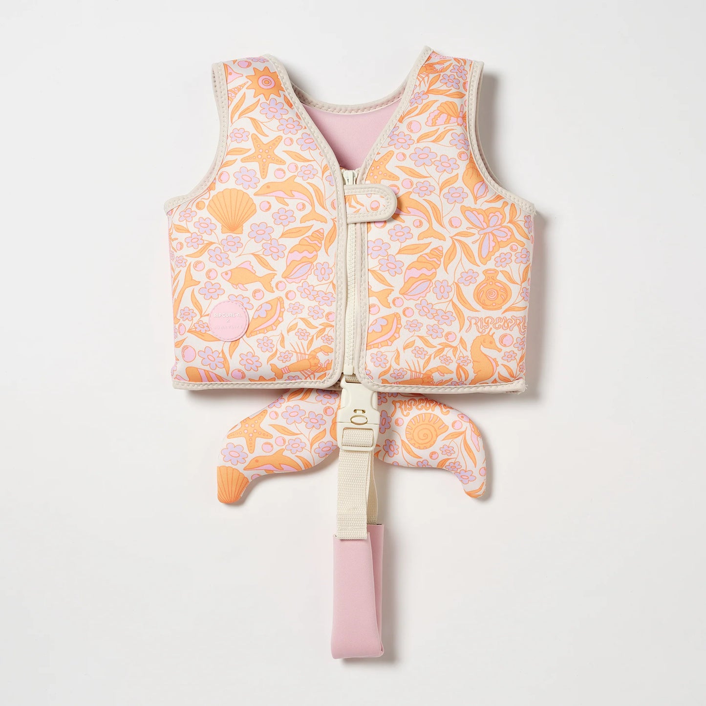 SWIM VEST OCEAN MAGIC PINK 3D