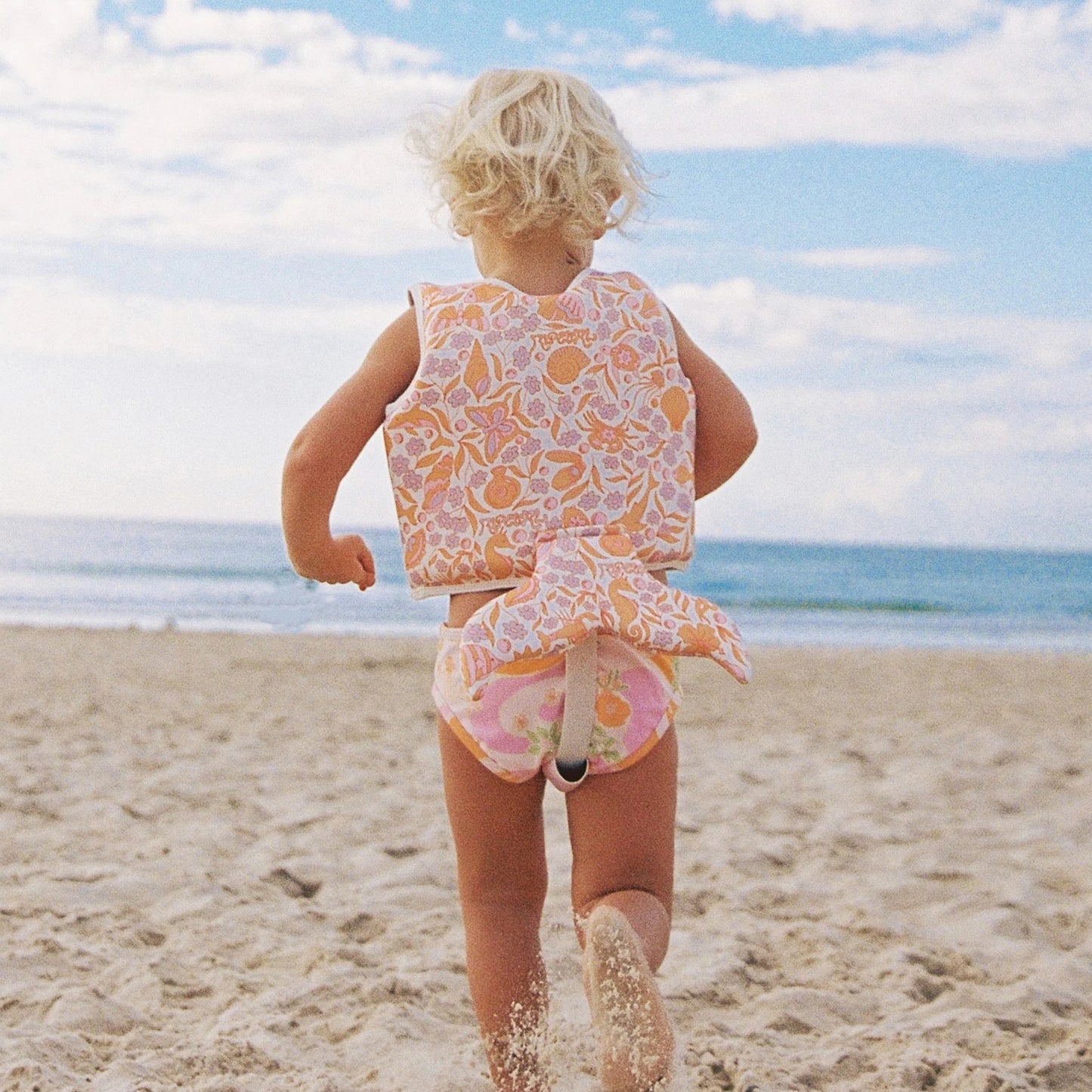 SWIM VEST OCEAN MAGIC PINK 3D