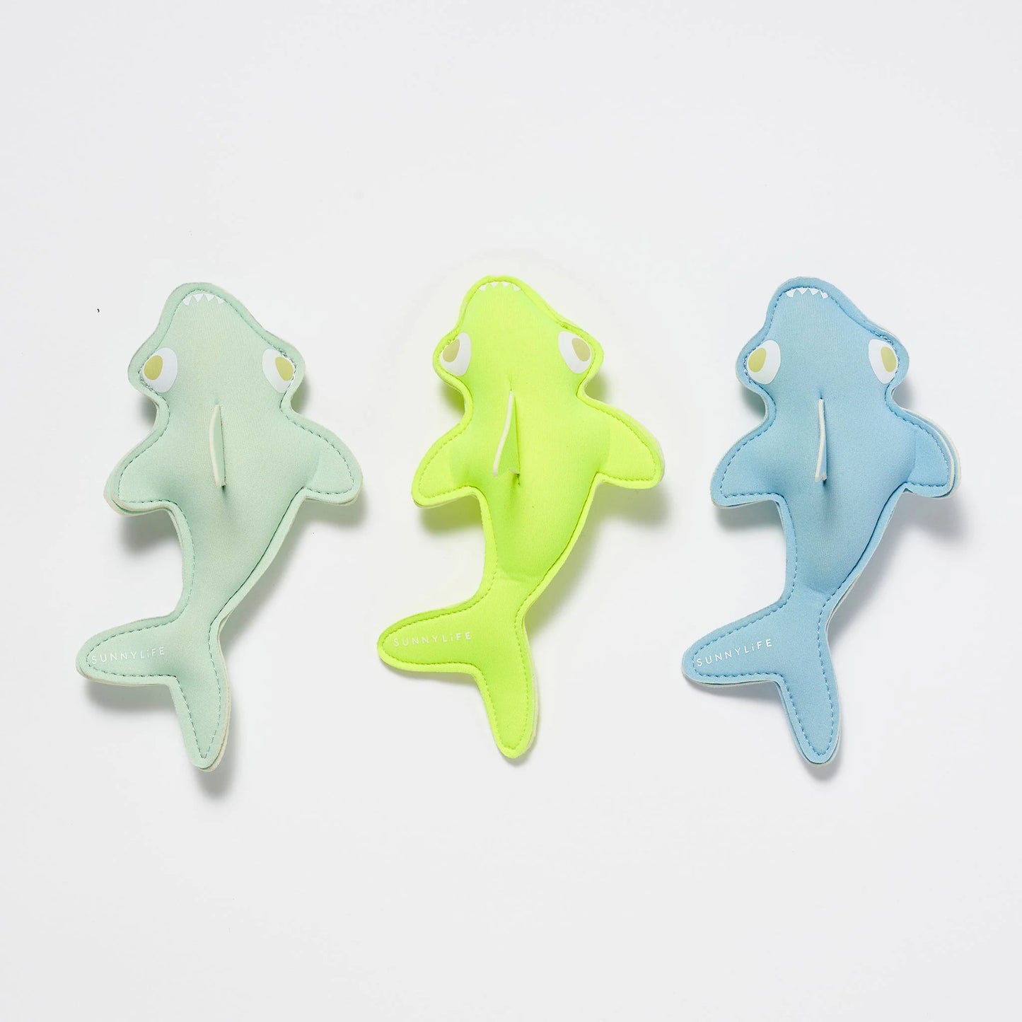 DIVE BUDDIES SALTY THE SHARK AQUA NEON