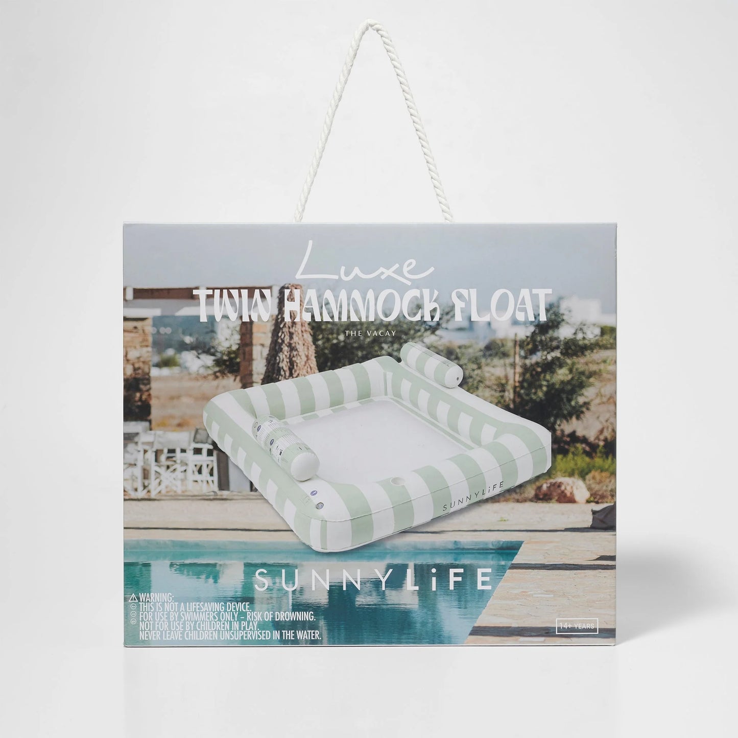 LUXE TWIN HAMMOCK FLOAT THE VACAY SOFT OLIVE