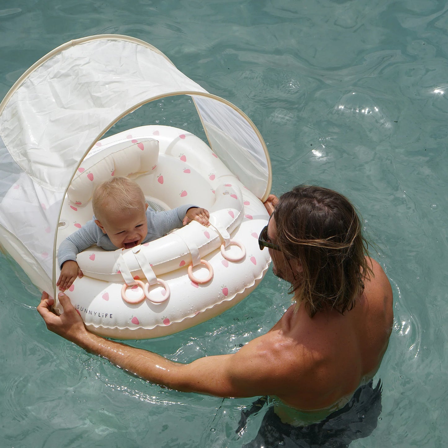 INTERACTIVE BABY FLOAT STRAWBERRY SUNSHINE PINK