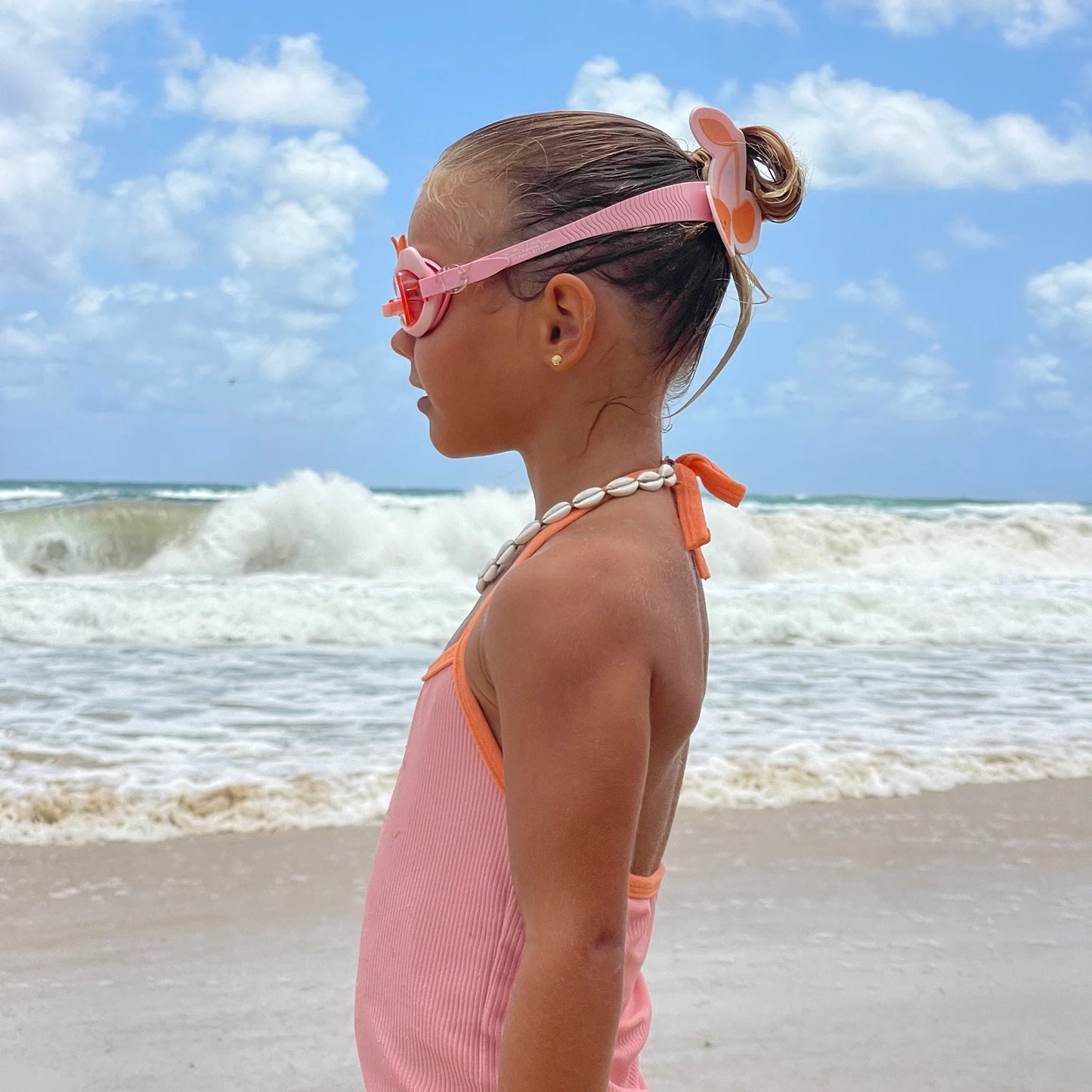 MINI SWIM GOGGLES COTTON CANDY CHERRY