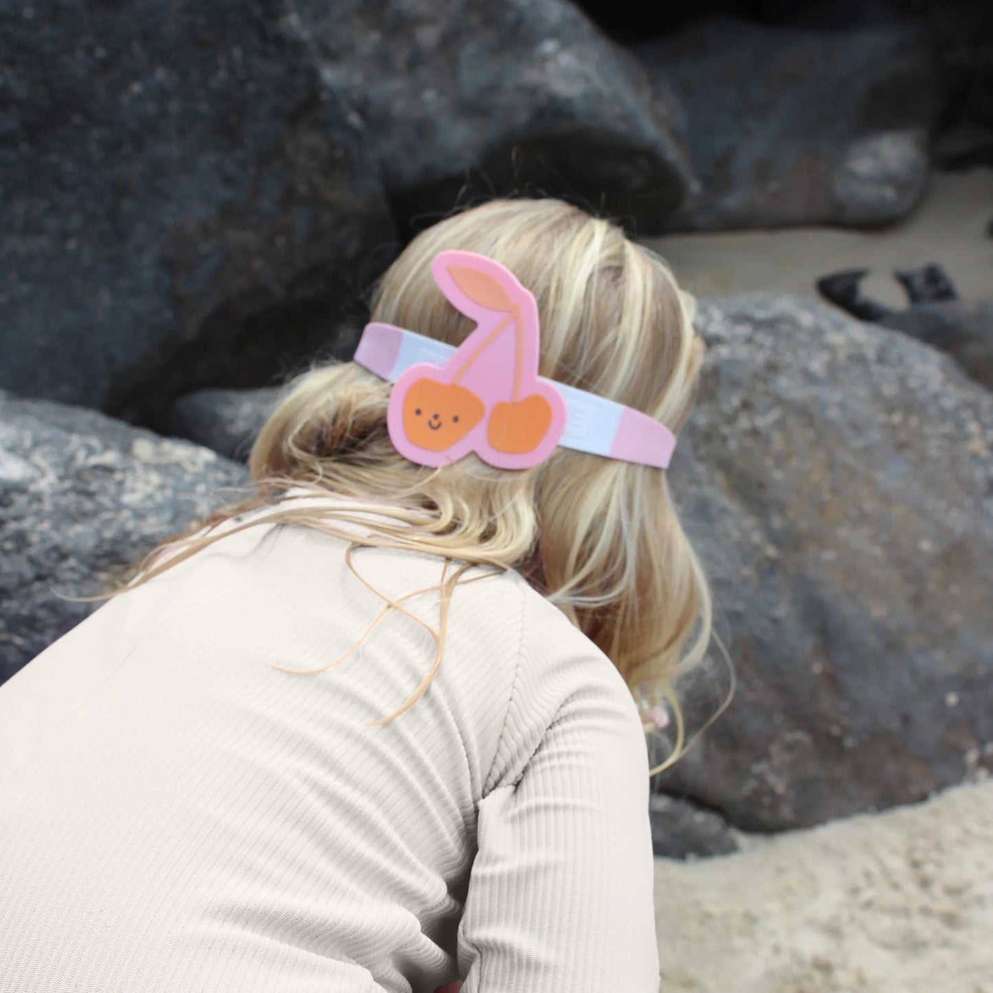 MINI SWIM GOGGLES COTTON CANDY CHERRY