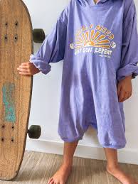 BAGGY HODDED JUMPSUIT SUN SURF PURPLE