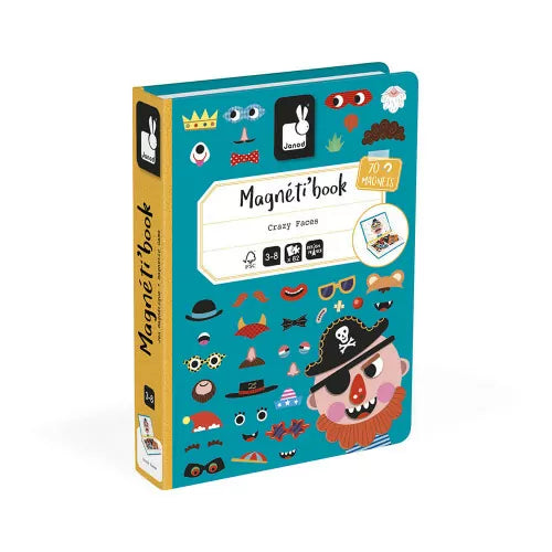 MAGNETIC BOOK BOY'S CRAZY FACES