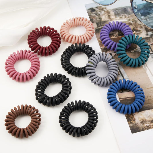 SPIRAL HAIR TIES MATTE