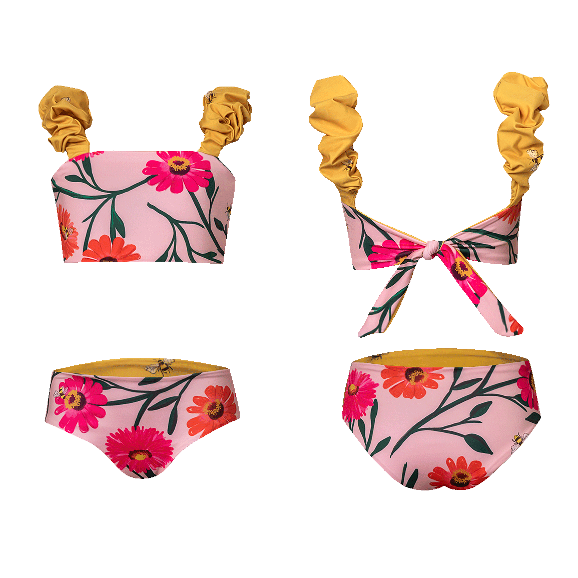 ABI & FLORA ROSADO BAMBA BIKINI