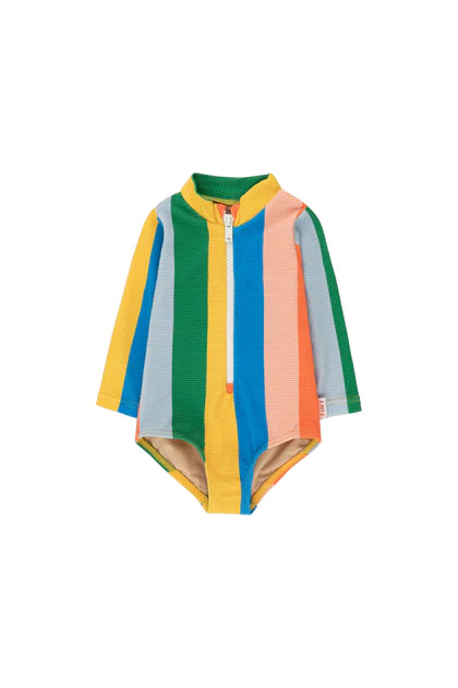 MULTICOLOR STRIPES BABY SWIMSUIT