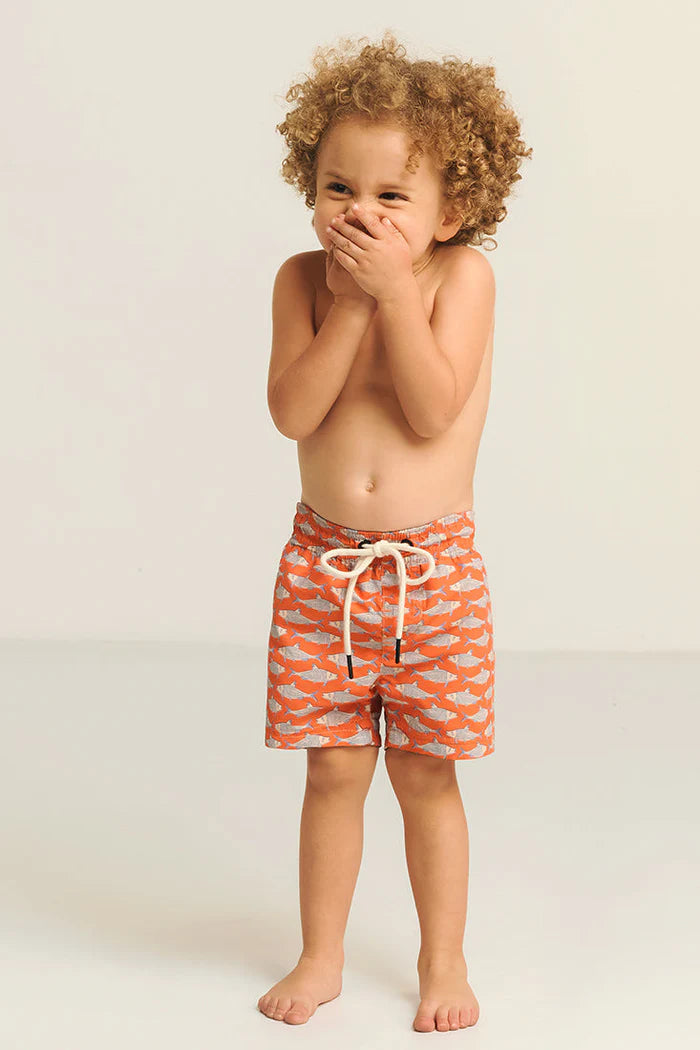 ORANGE FISH SWIM SHORT