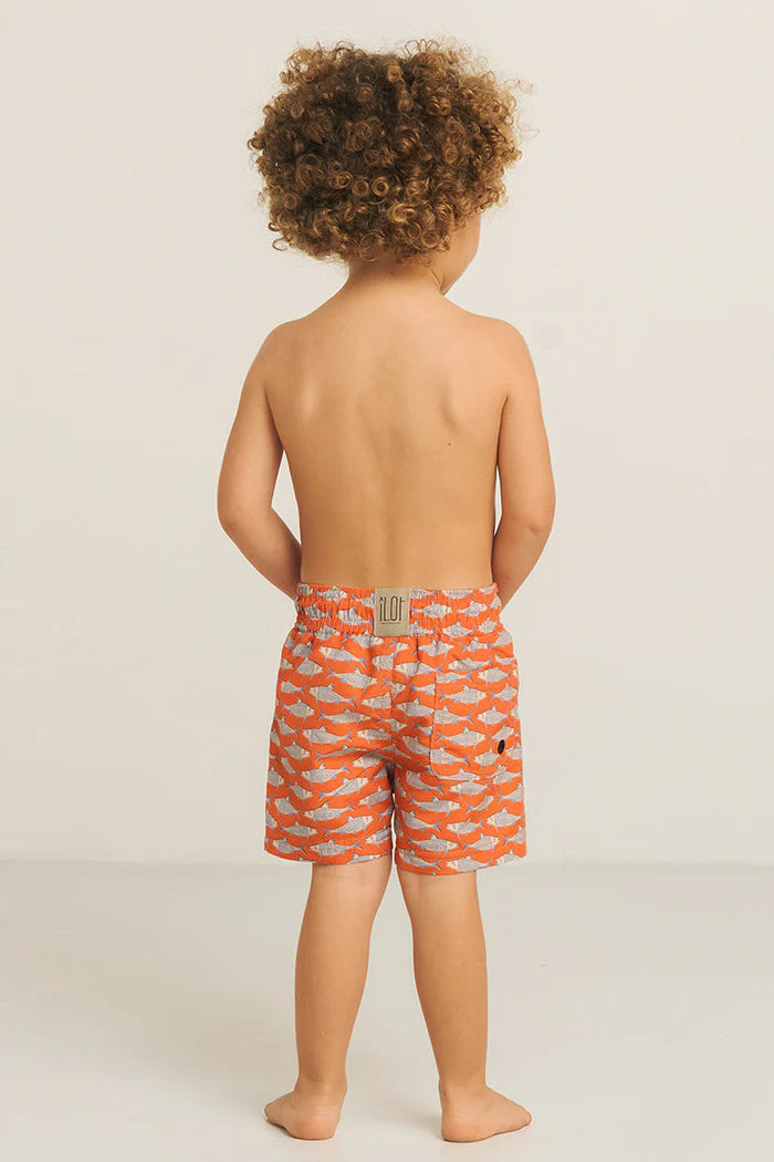 ORANGE FISH SWIM SHORT