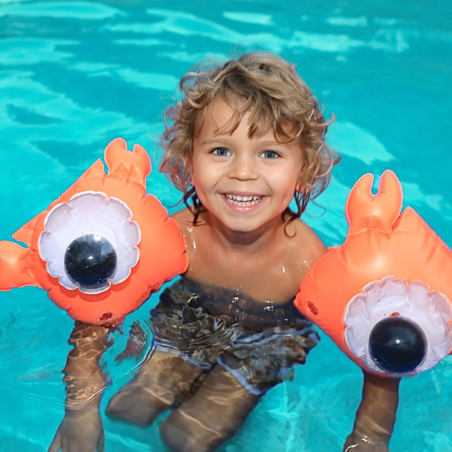 BUDDY FLOAT BANDS SONNY THE SEA CREATURE NEON ORANGE