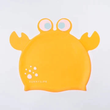 SWIMMING CAP SONNY THE SEA CREATURE NEON ORANGE