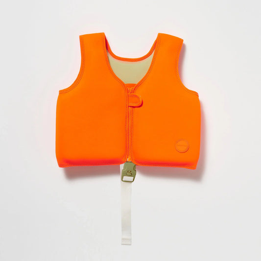 SWIM VEST SONNY THE SEA CREATURE NEON ORANGE