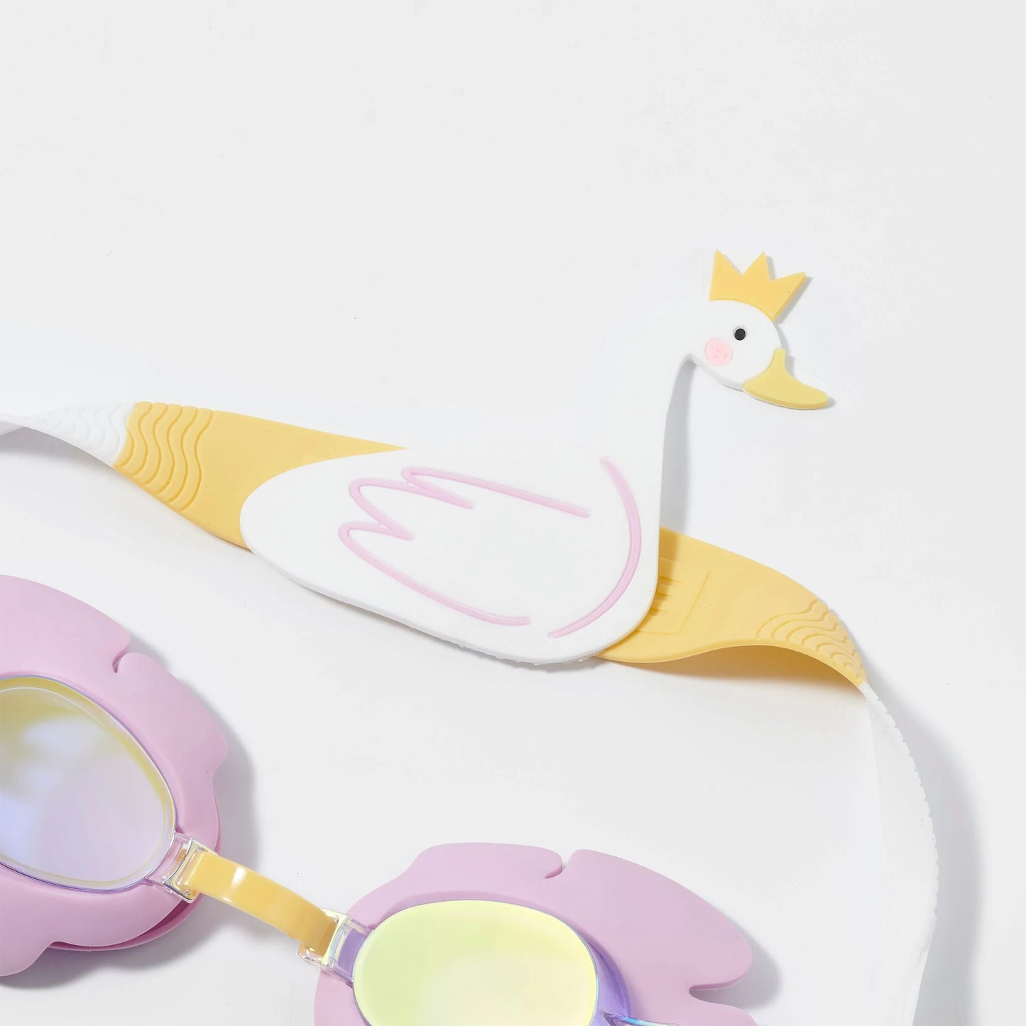 MINI SWIM GOGGLES PRINCESS SWAN MULTI