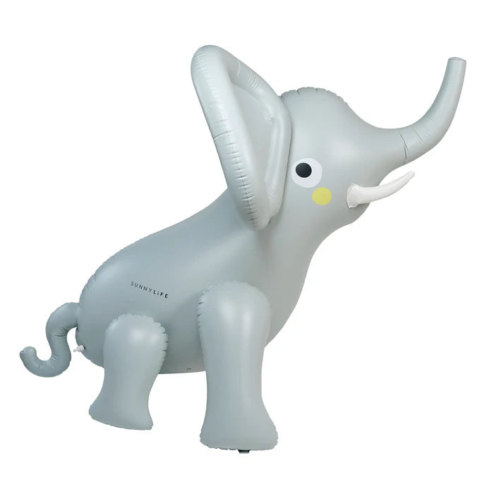 INFLATABLE GIANT SPRINKLER ELI THE ELEPHANT GREY