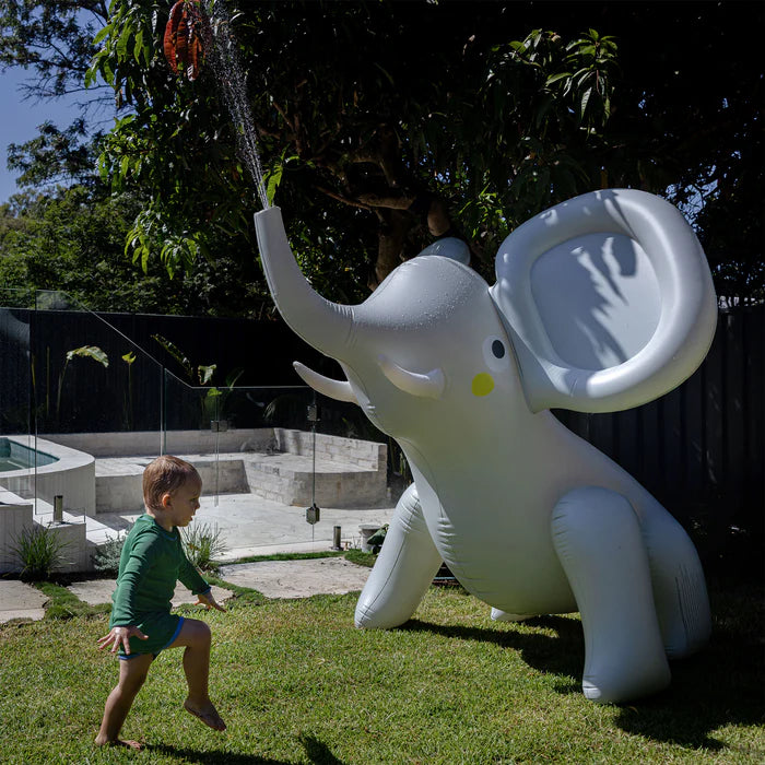 INFLATABLE GIANT SPRINKLER ELI THE ELEPHANT GREY