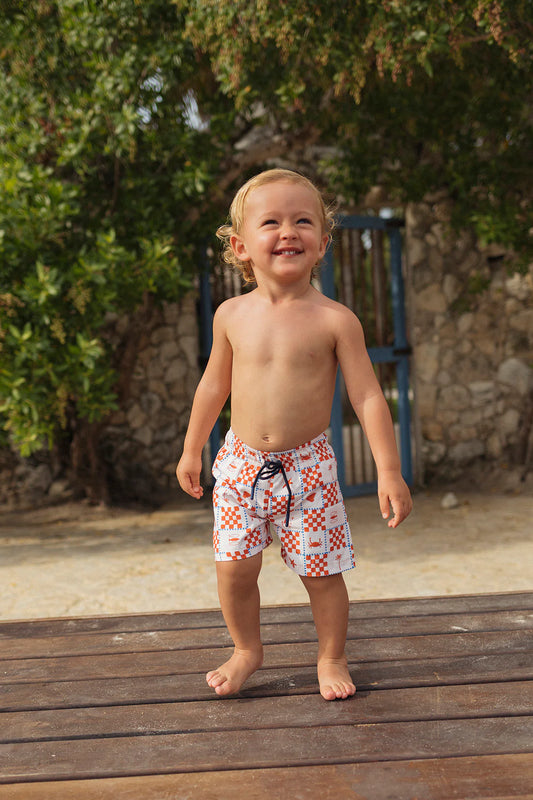GAEL ST TROPEZ TERRACOTA SWIM SHORT