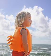 SWIM VEST SONNY THE SEA CREATURE NEON ORANGE